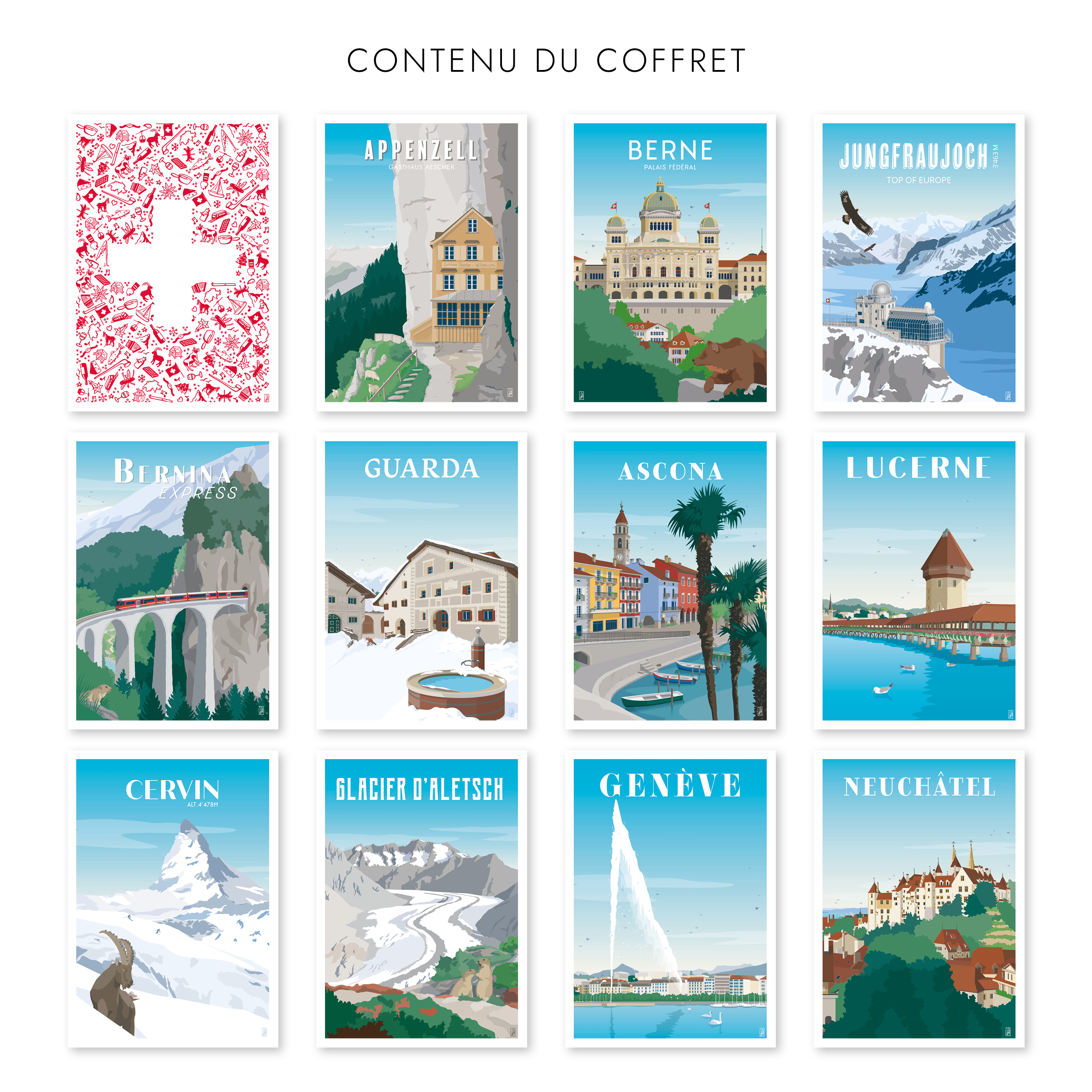 Contenu du coffret Suisse