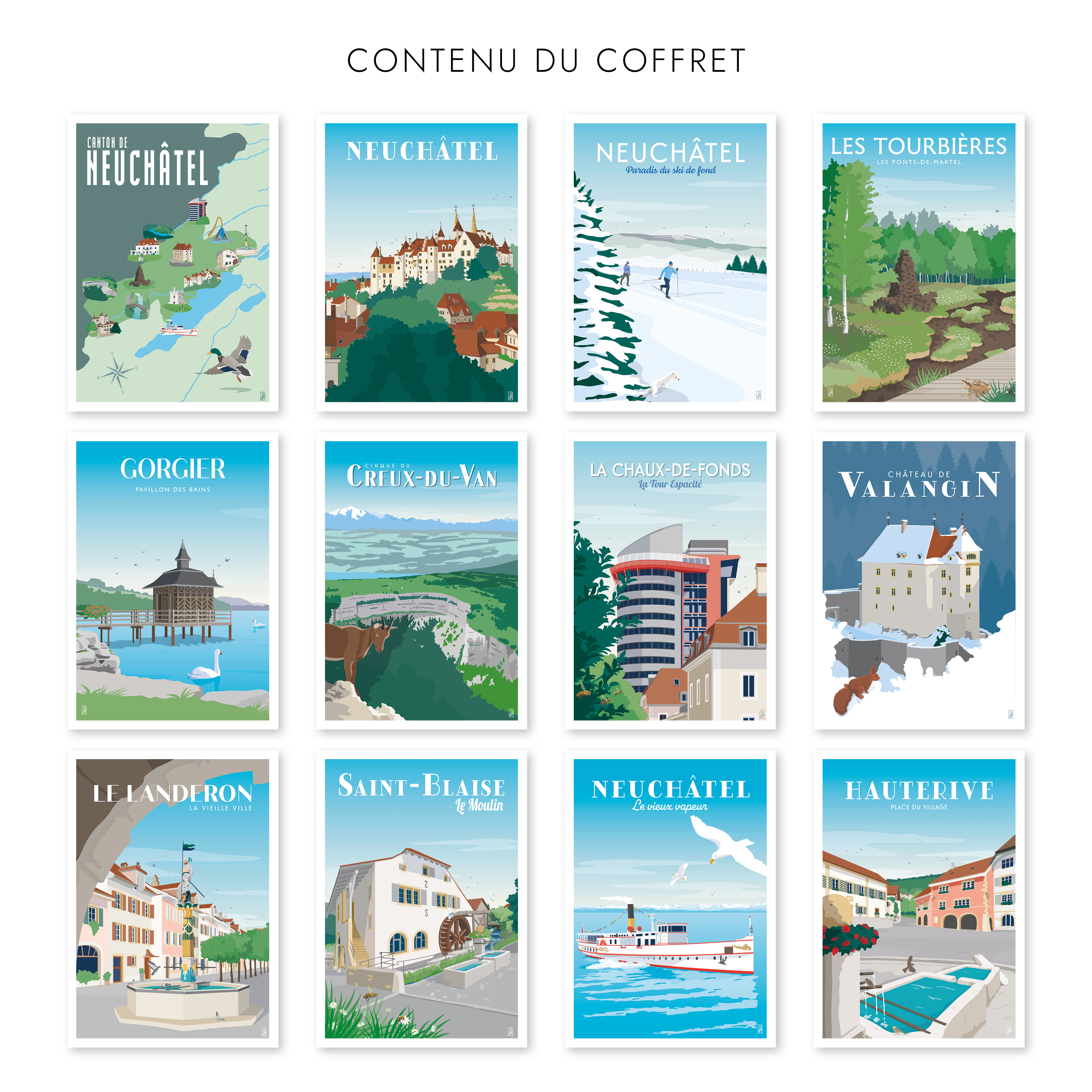 Contenu du coffret Neuchâtel