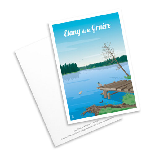 Carte postale - Etang de la Gruère