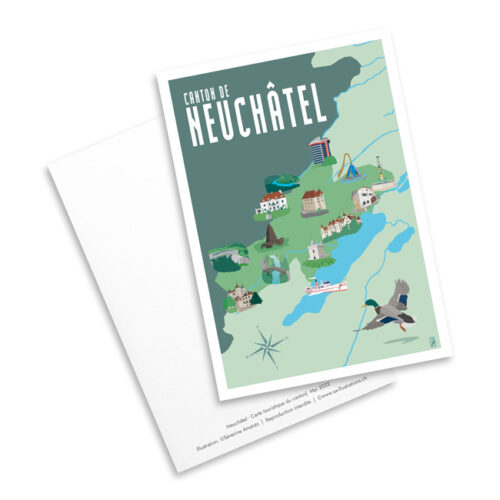 Carte postale - Canton de Neuchâtel