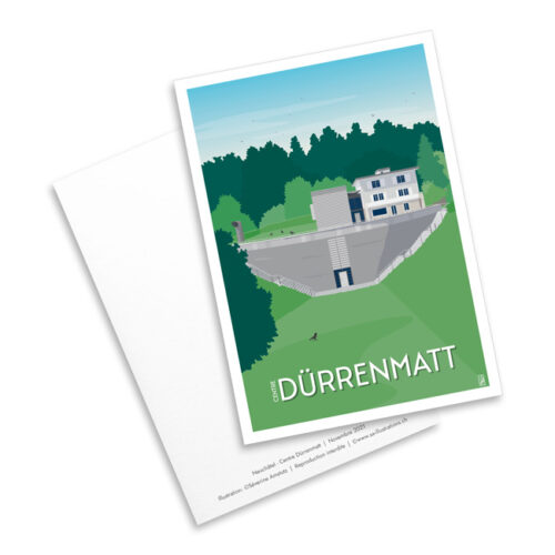 Carte postale - Centre Dürrenmatt à Neuchâtel