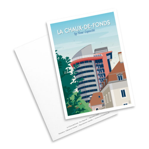 Carte postale - Tour Espacité à La Chaux-de-Fonds