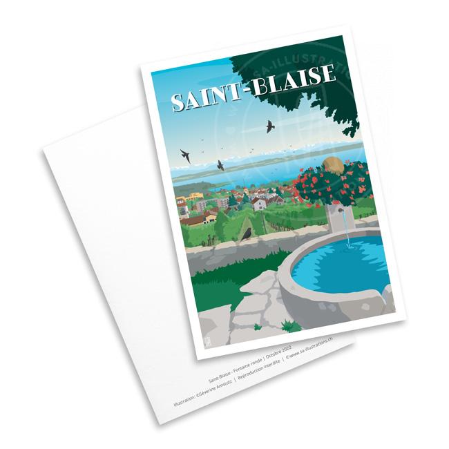 Saint-Blaise - Fontaine ronde