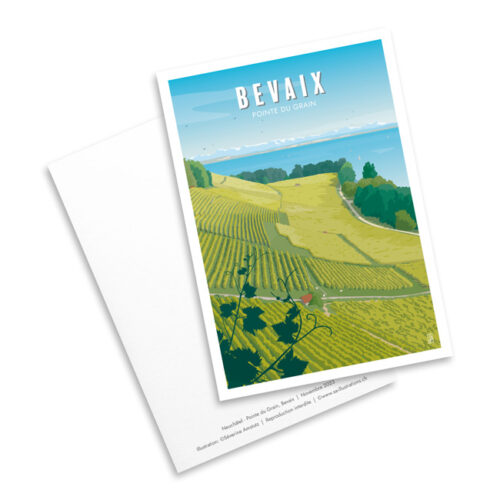 Carte postale - La pointe du Grain à Bevaix