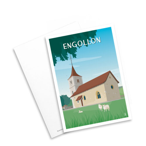 Carte postale - Chapelle d'Engollon