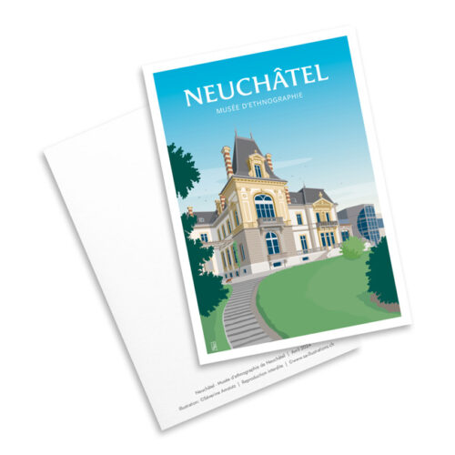 Carte postale - Musée d'ethnographie à Neuchâtel