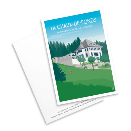 Carte postale - Maison Blanche, Le Corbusier à La Chaux-de-Fonds