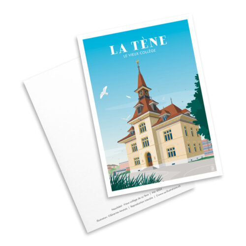 Carte postale - Vieux collége de la Tène