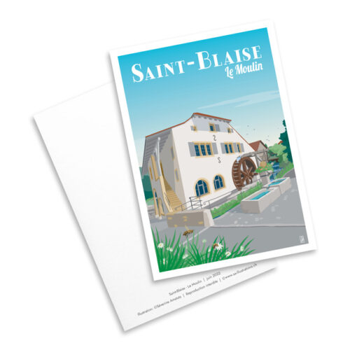 Carte postale - Moulin de Saint-Blaise
