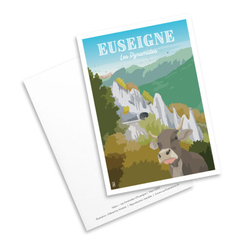 Carte postale - Pyramides d'Euseigne