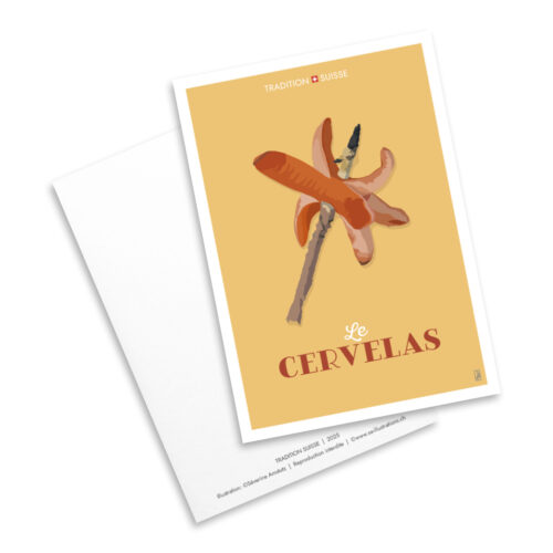 Carte postale - Tradition suisse - Cervelas