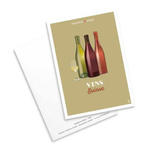 Carte postale - Tradition suisse - Vins de suisse