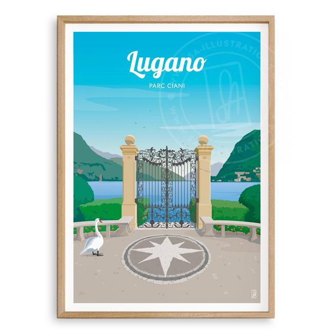 Affiche - Lugano - Tessin