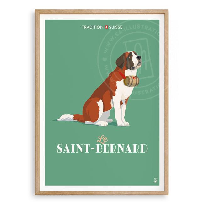 Affiche - Tradition suisse - Le Saint-Bernard