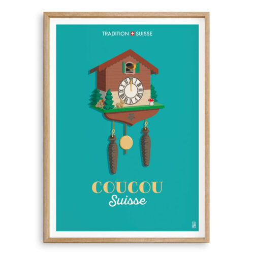 Affiche - Tradition suisse - Coucou suisse