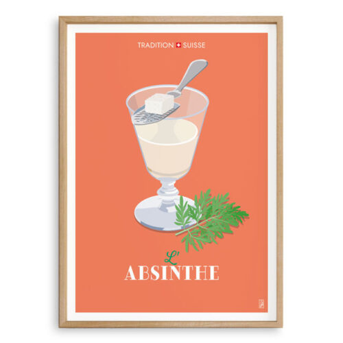 Affiche - Tradition suisse - L'Absinthe