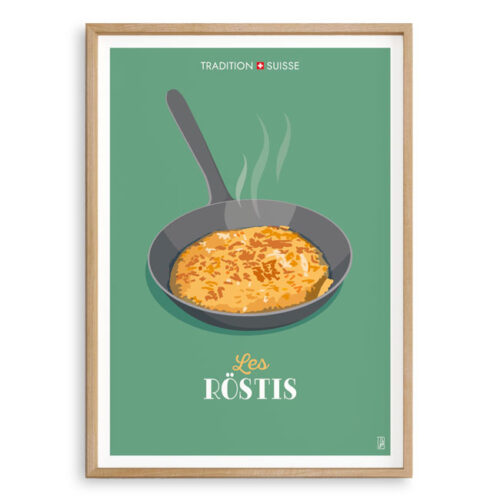 Affiche - Tradition suisse - Les Röstis