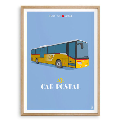 Affiche - Tradition suisse - Le Car postal