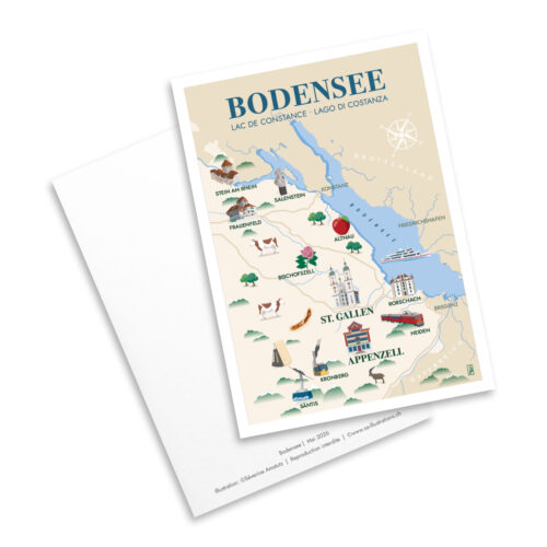 Carte postale - Plans - Bodensee