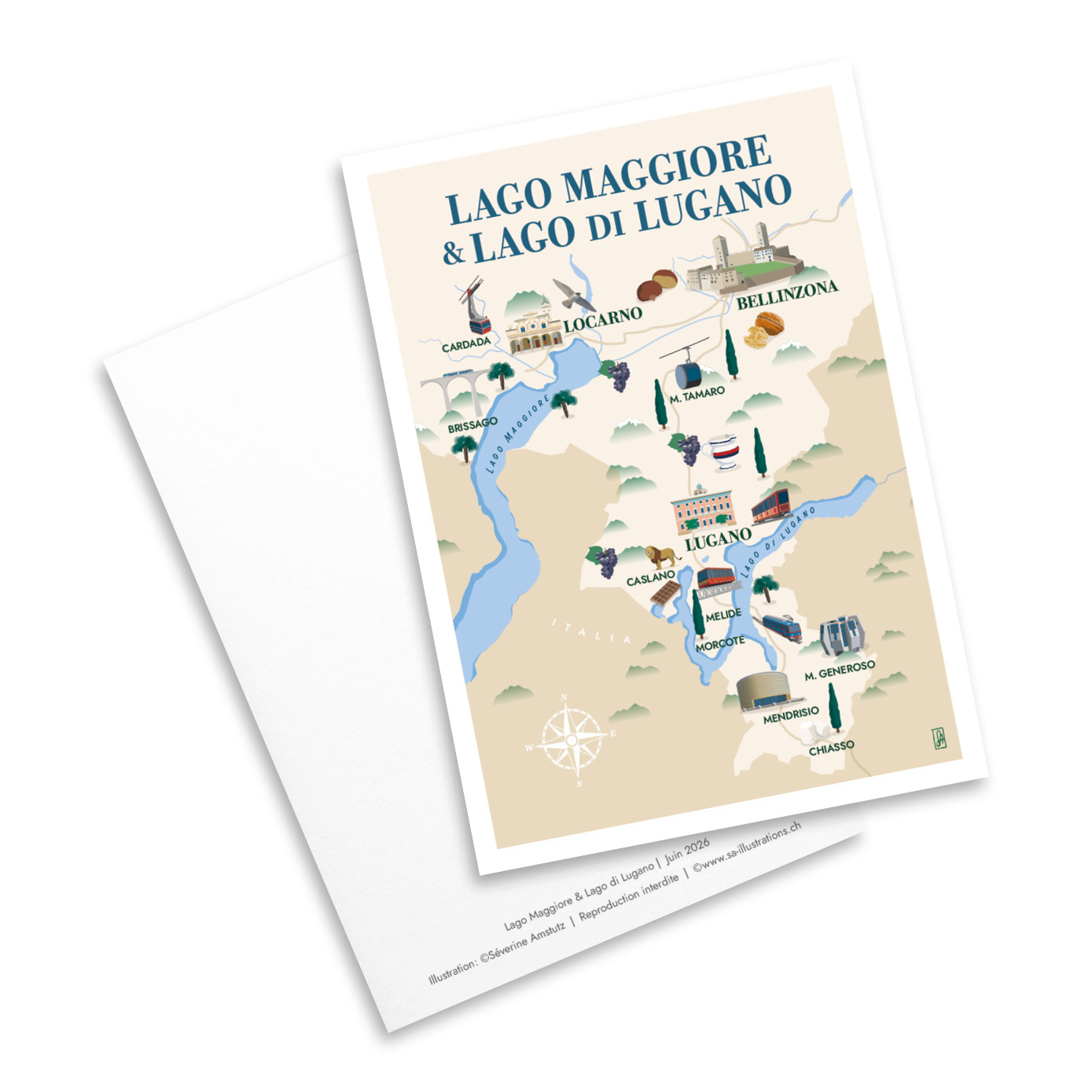 Carte postale - Plans - Lago Maggiore