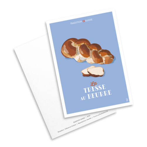 Carte postale - Tradition suisse - tresse