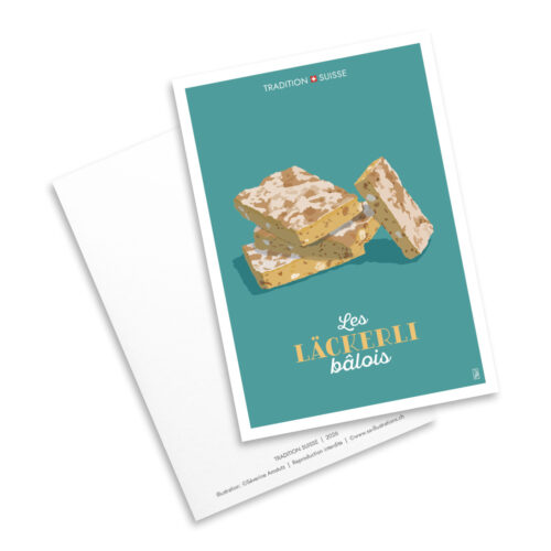 Carte postale - Tradition suisse - lackerlis