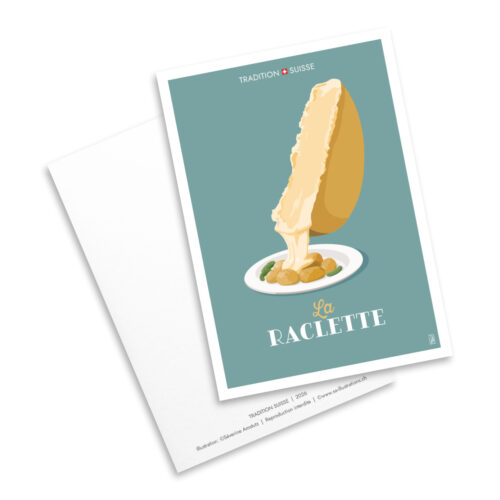 Carte postale - Tradition suisse - Raclette