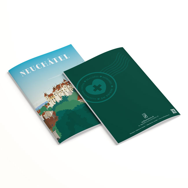 Carnet - Château de Neuchâtel - recto/verso