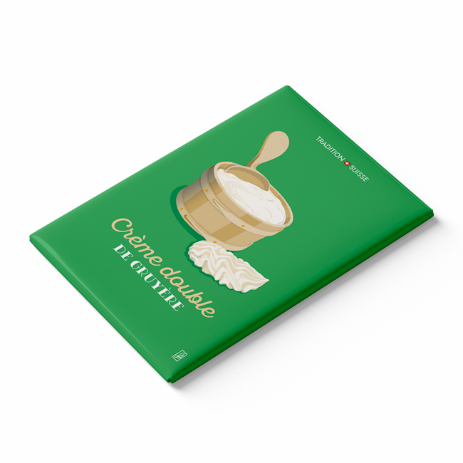 Magnet - Tradition suisse - crème double de Gruyère